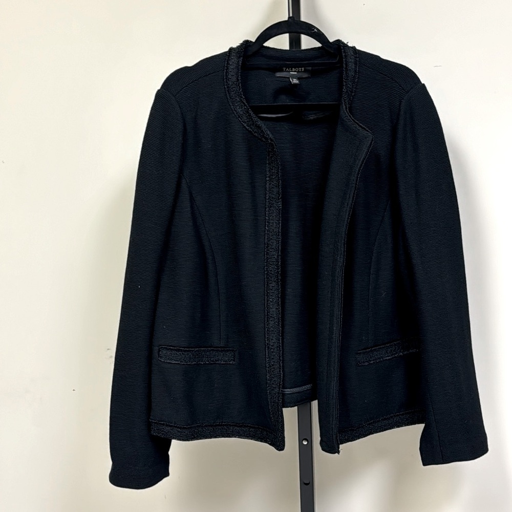 Plus size Talbots black suit jacket /blazer